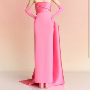 Solace London Kingsley Maxi Dress in Rose Pink